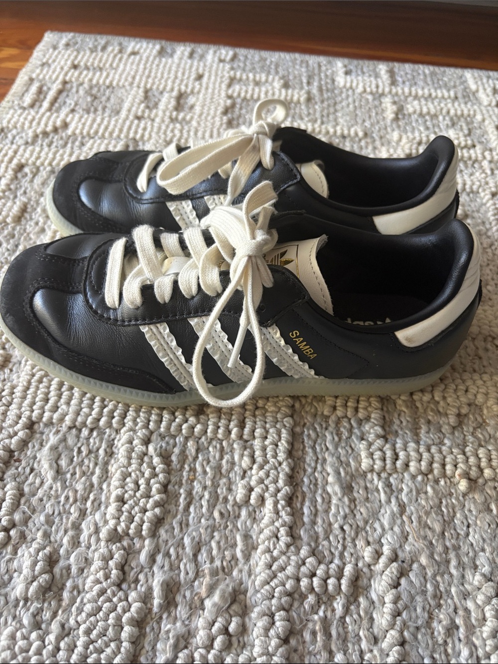 adidas Black and White Samba Sneakers
